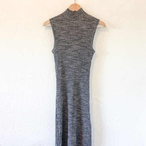 Roxy Hello Fall Sleeveless Rib Knit Midi, Grey - Picture 5 of 8